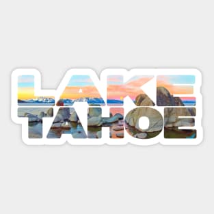 LAKE TAHOE - California/Nevada USA Sunset Sticker